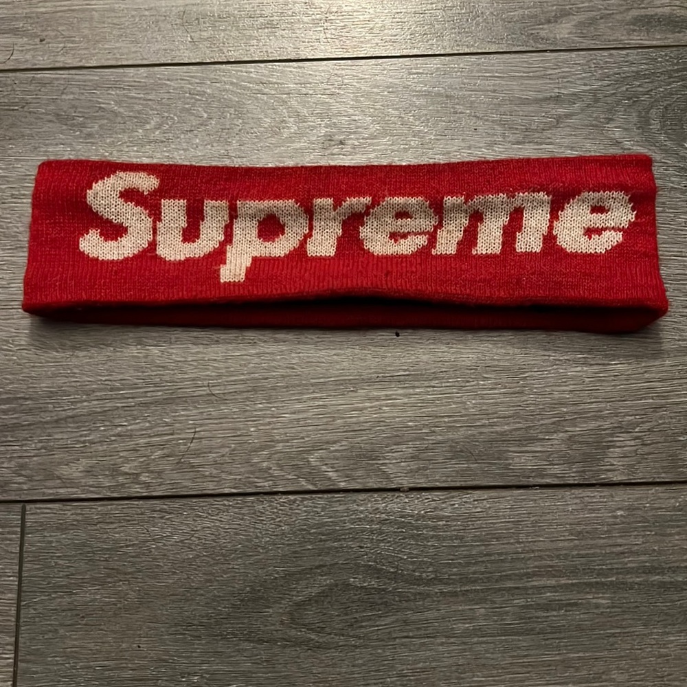 Supreme new era big logo headband (2014)